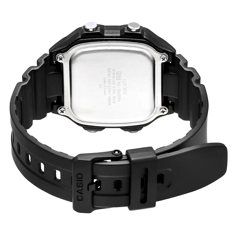Casio Youth AE-1200WH-1BV Digital Amber Dial Men's Watch